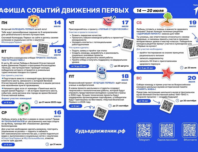 Движение первых 