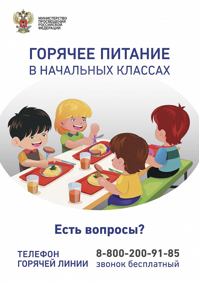Горячая линия по питанию Минпросвещения РФ